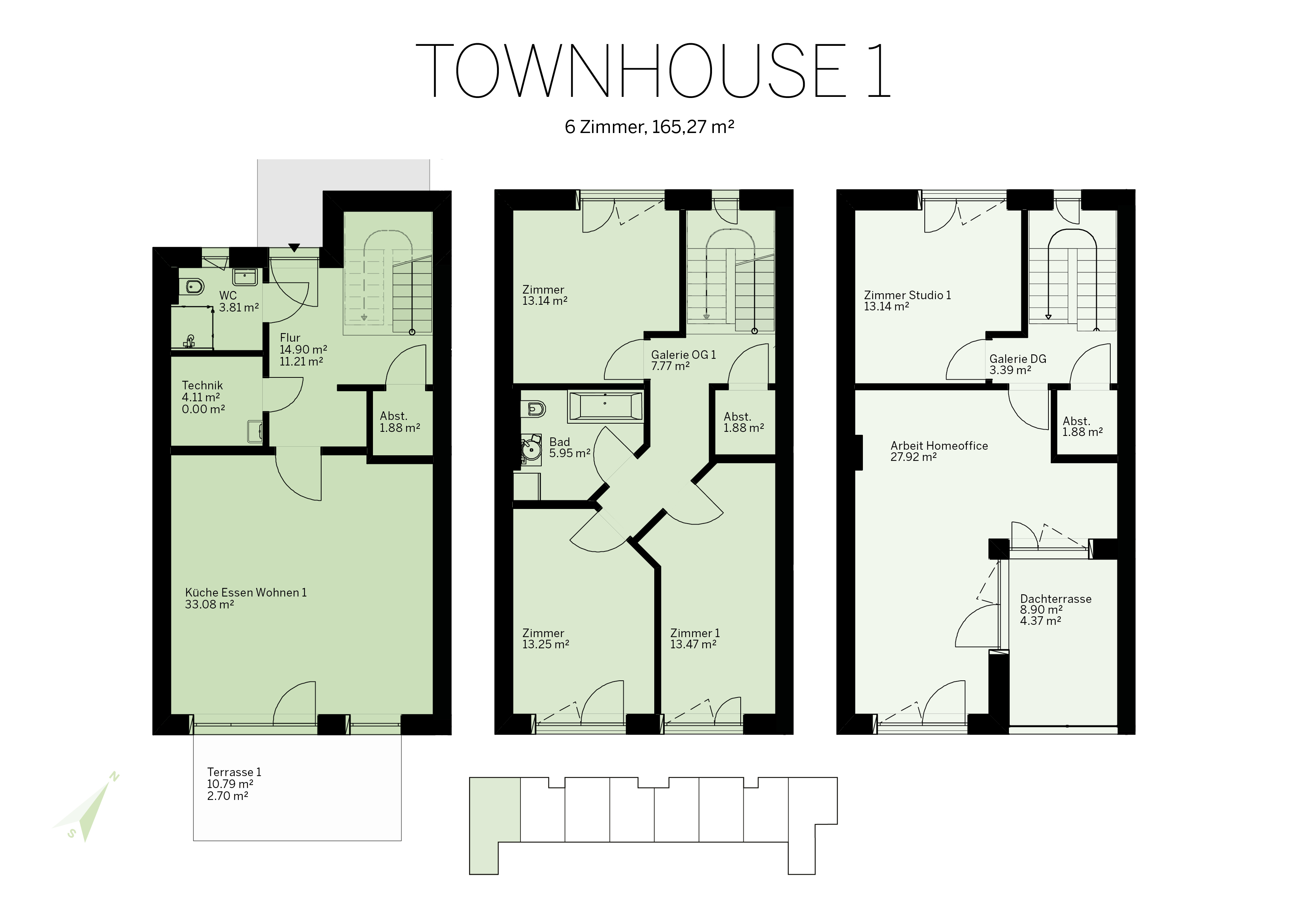 Townhouse Grundriss 