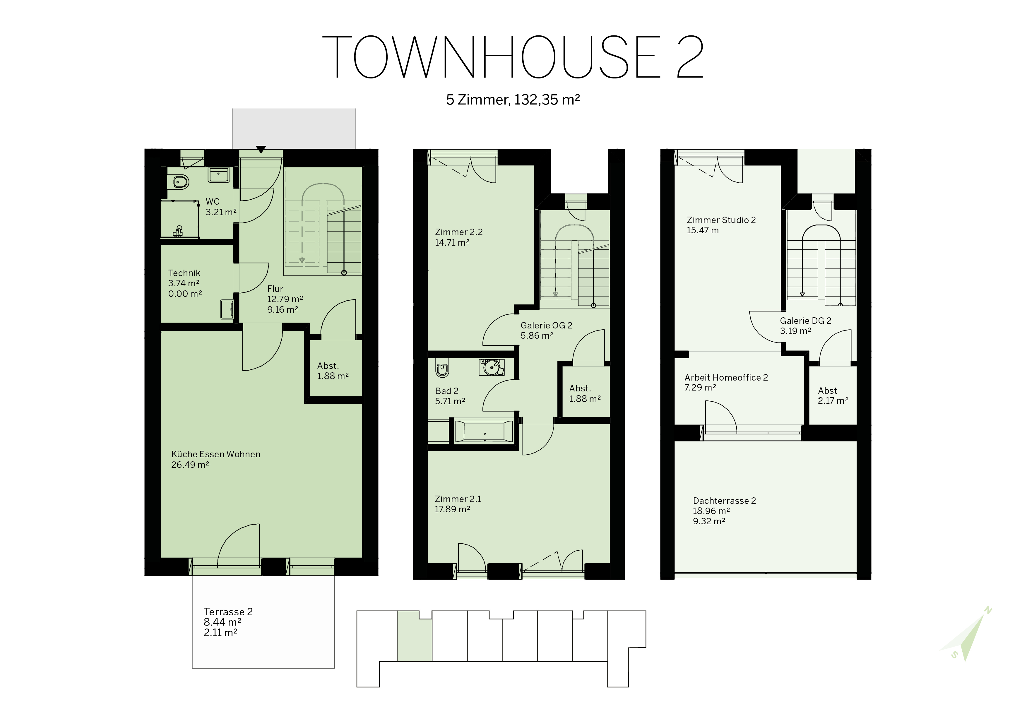 Townhouse Grundriss 