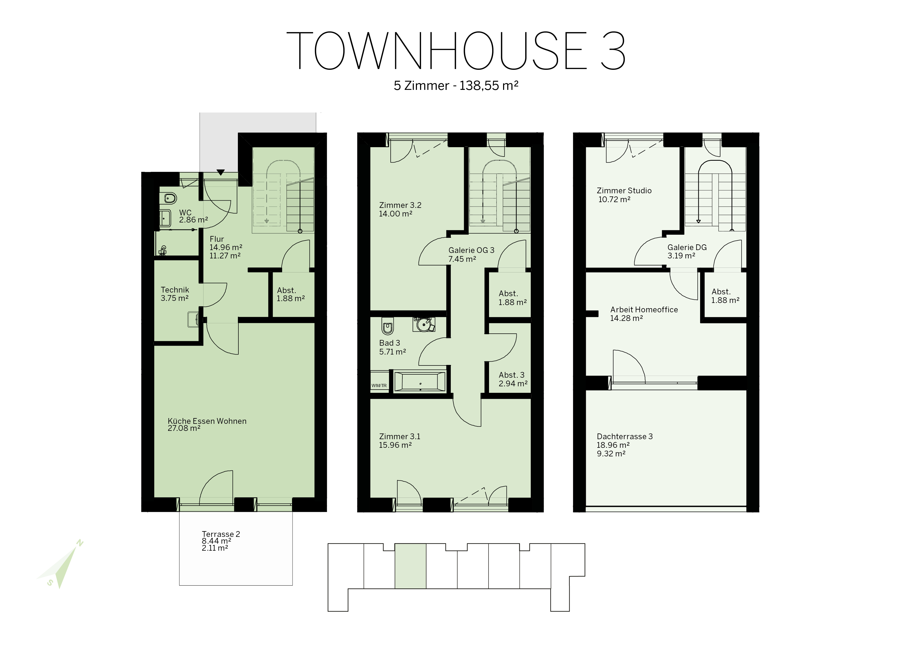Townhouse Grundriss 