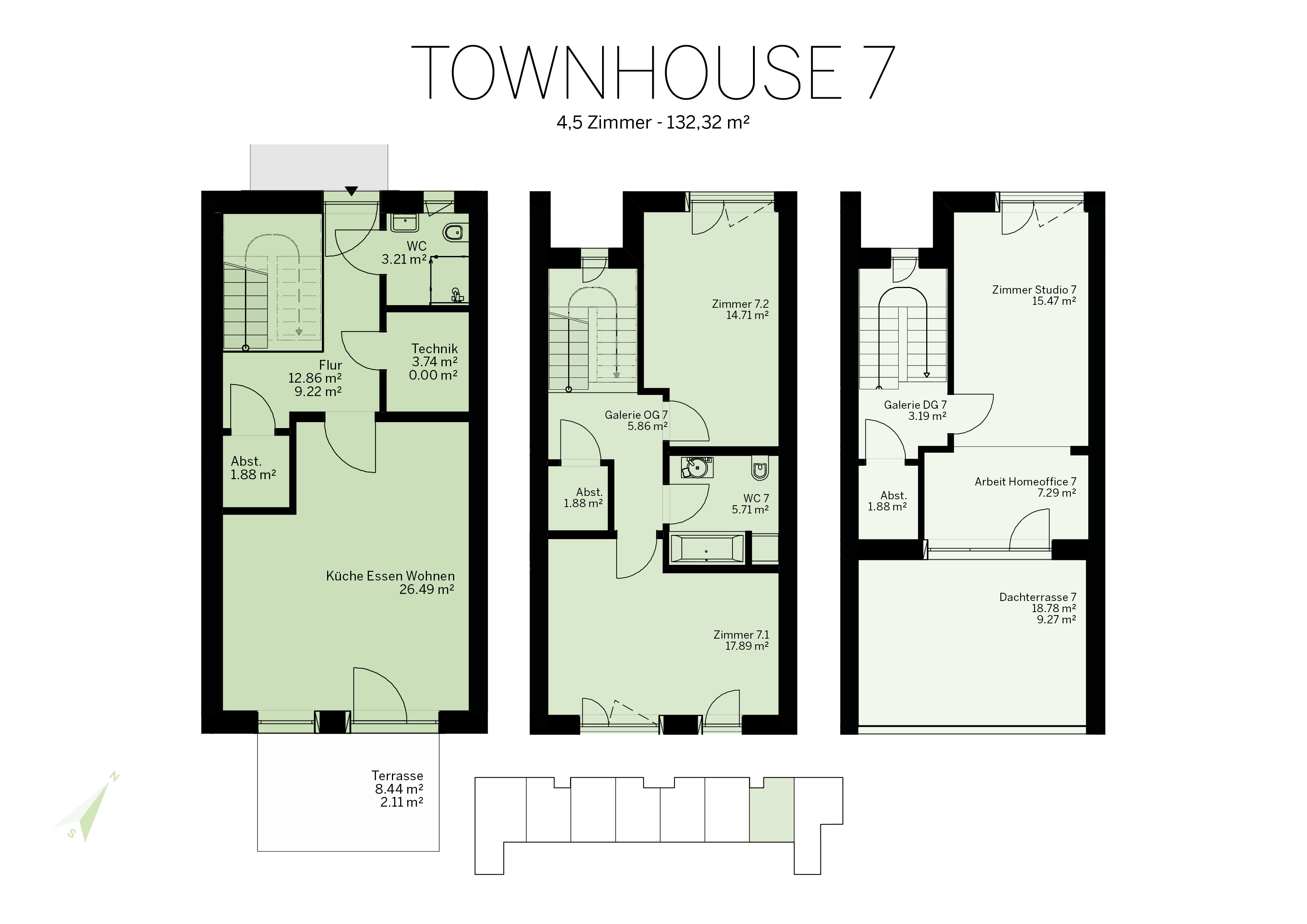 Townhouse Grundriss 